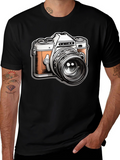 Retro Camera Graphic T-Shirt - Classic Style
