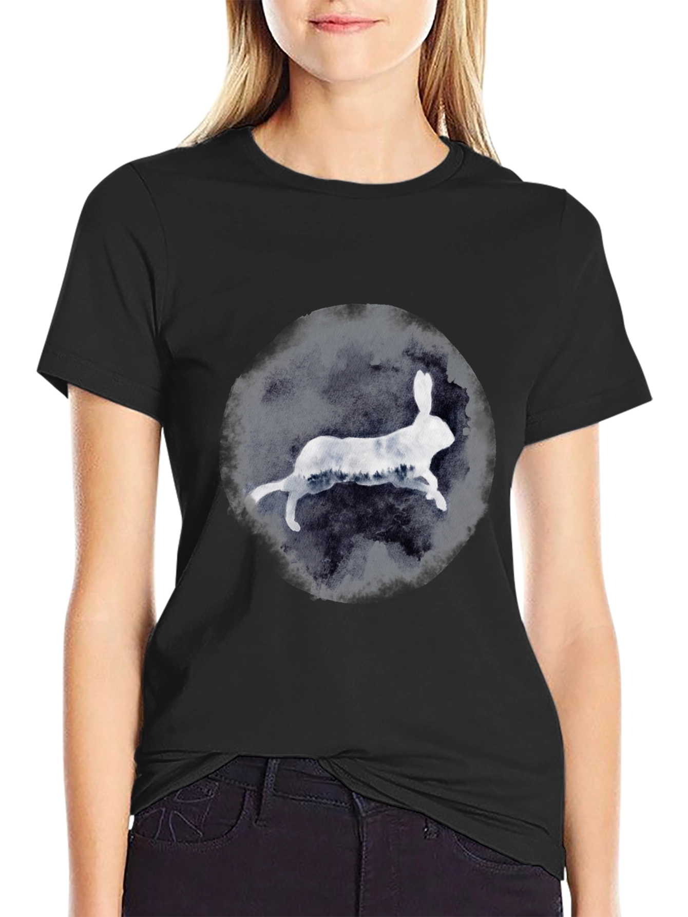 Rabbit Silhouette Graphic Tee