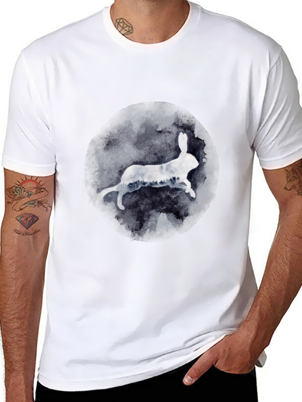 Rabbit Silhouette Graphic Tee
