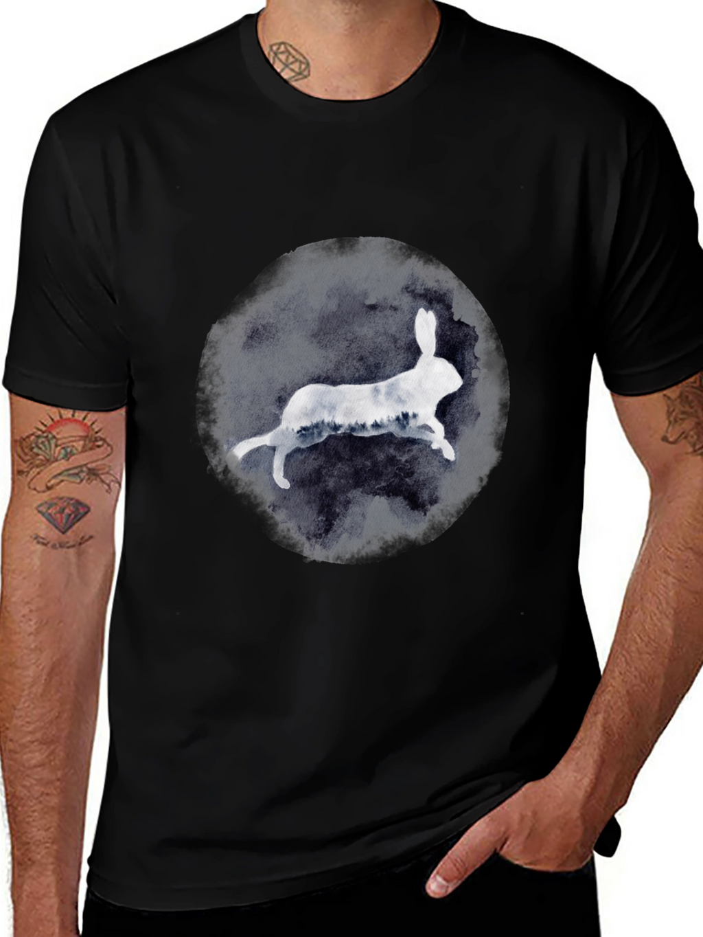 Rabbit Silhouette Graphic Tee