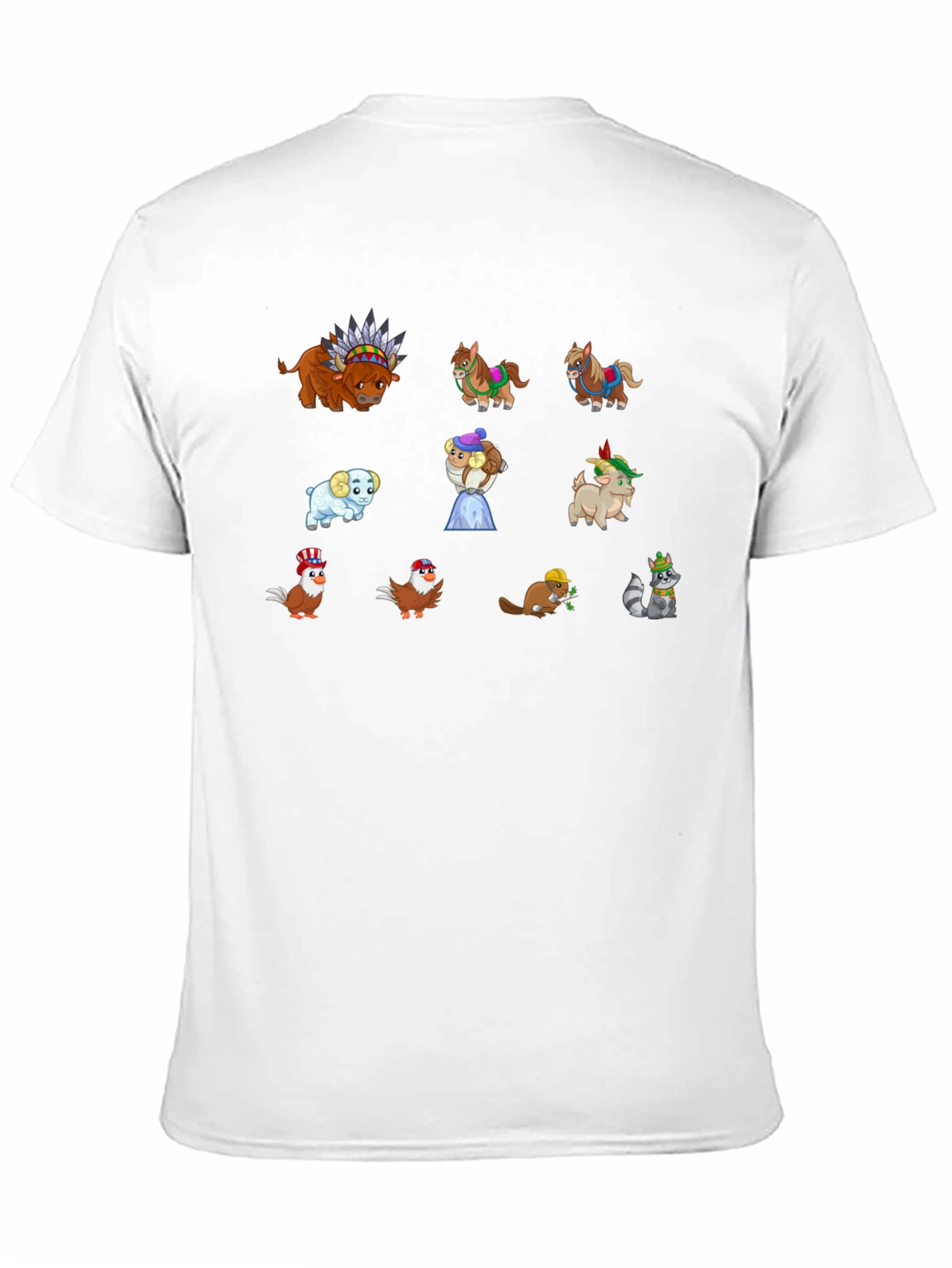 Cartoon Animal T-Shirt: Unique Graphic Tee
