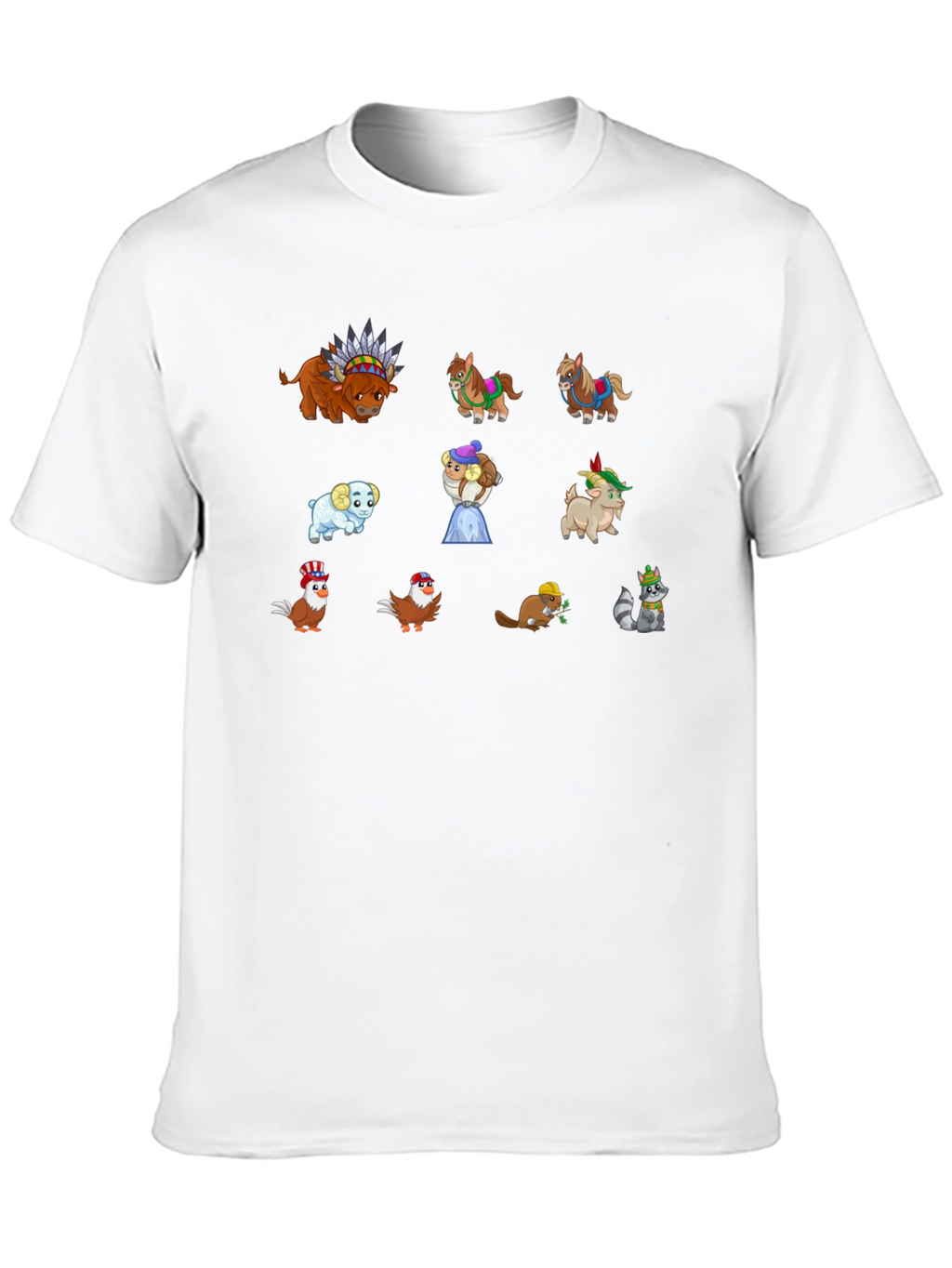 Cartoon Animal T-Shirt: Unique Graphic Tee