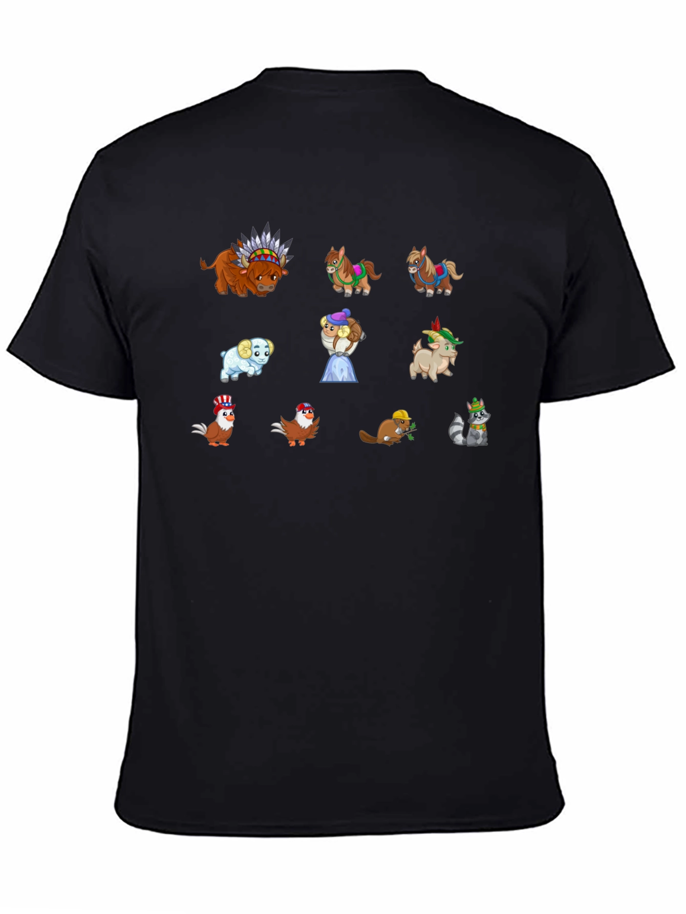 Cartoon Animal T-Shirt: Unique Graphic Tee