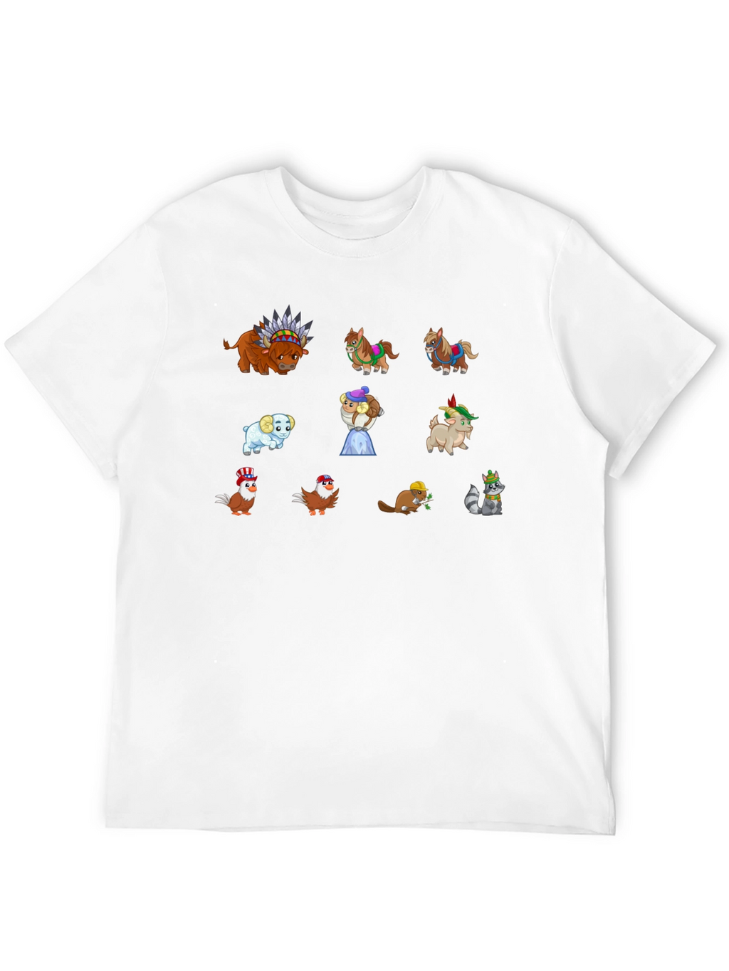 Cartoon Animal T-Shirt: Unique Graphic Tee
