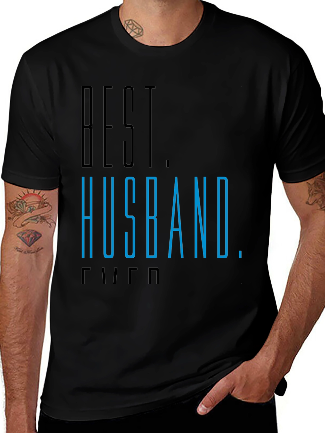 Best Husband Ever Graphic Tee - Black T-Shirt