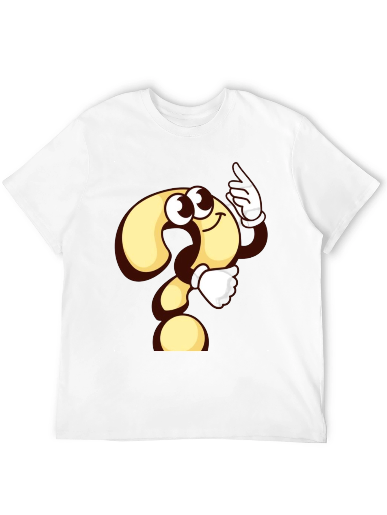 Question Mark Cartoon T-Shirt