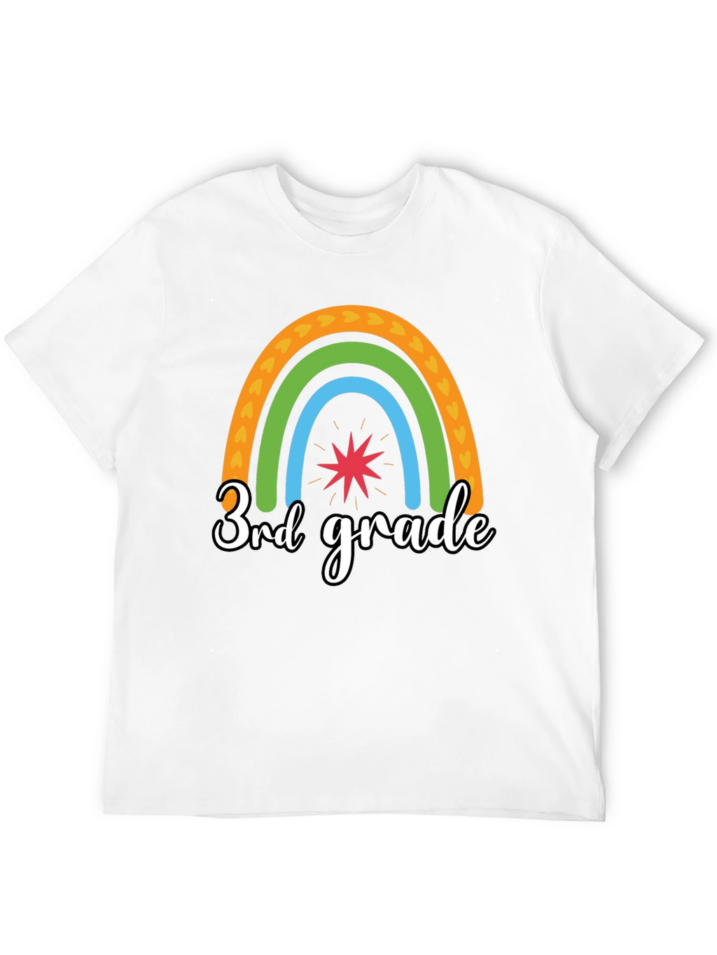 3rd Grade Rainbow Graphic Tee