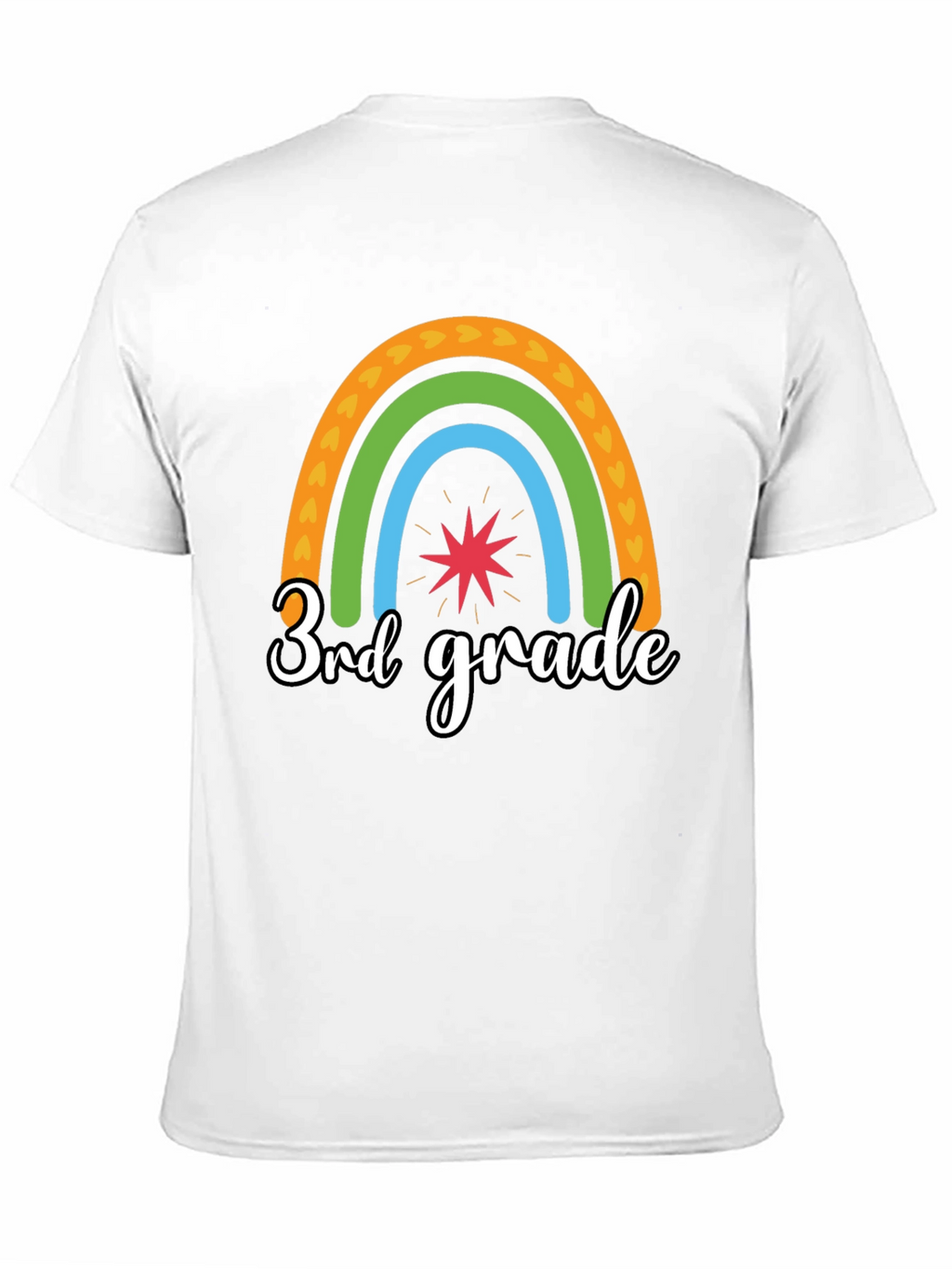 3rd Grade Rainbow Graphic Tee