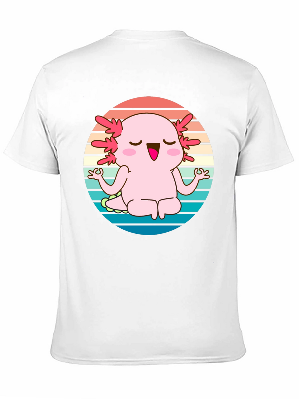 Axolotl Meditating T-Shirt - Cute Yoga Design