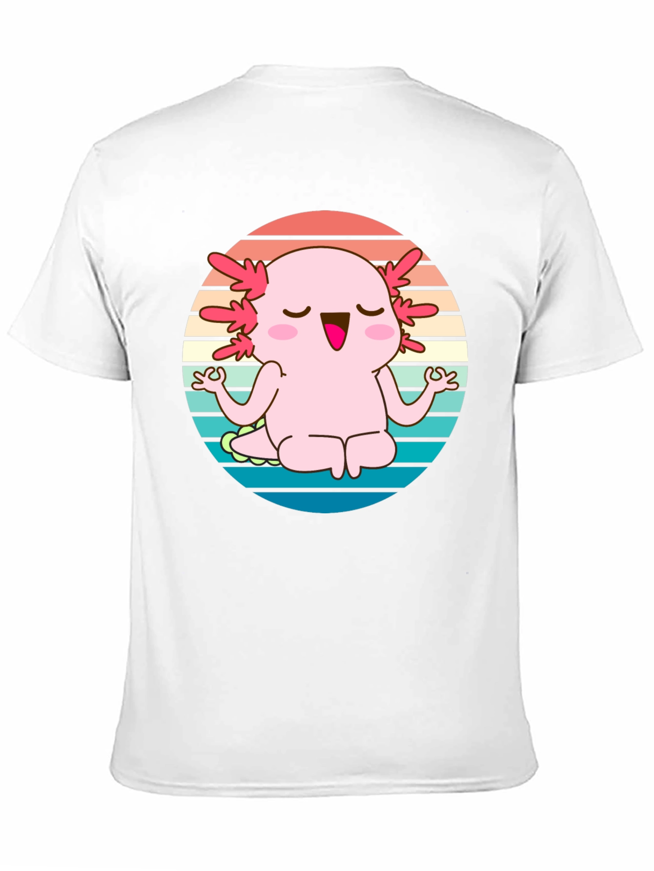 Axolotl Meditating T-Shirt - Cute Yoga Design