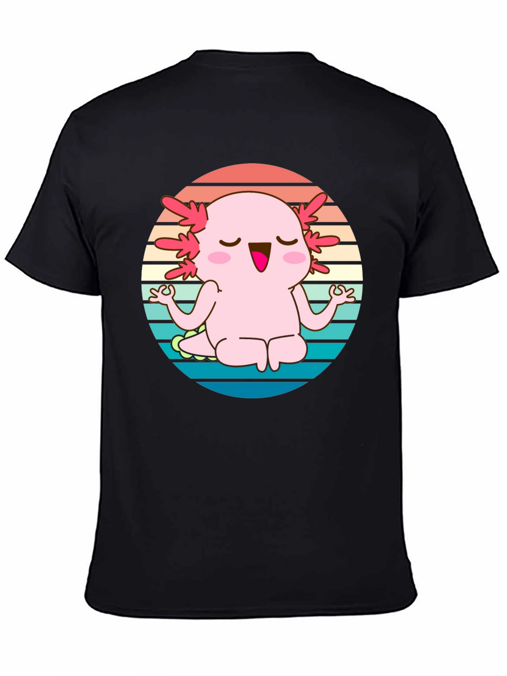 Axolotl Meditating T-Shirt - Cute Yoga Design