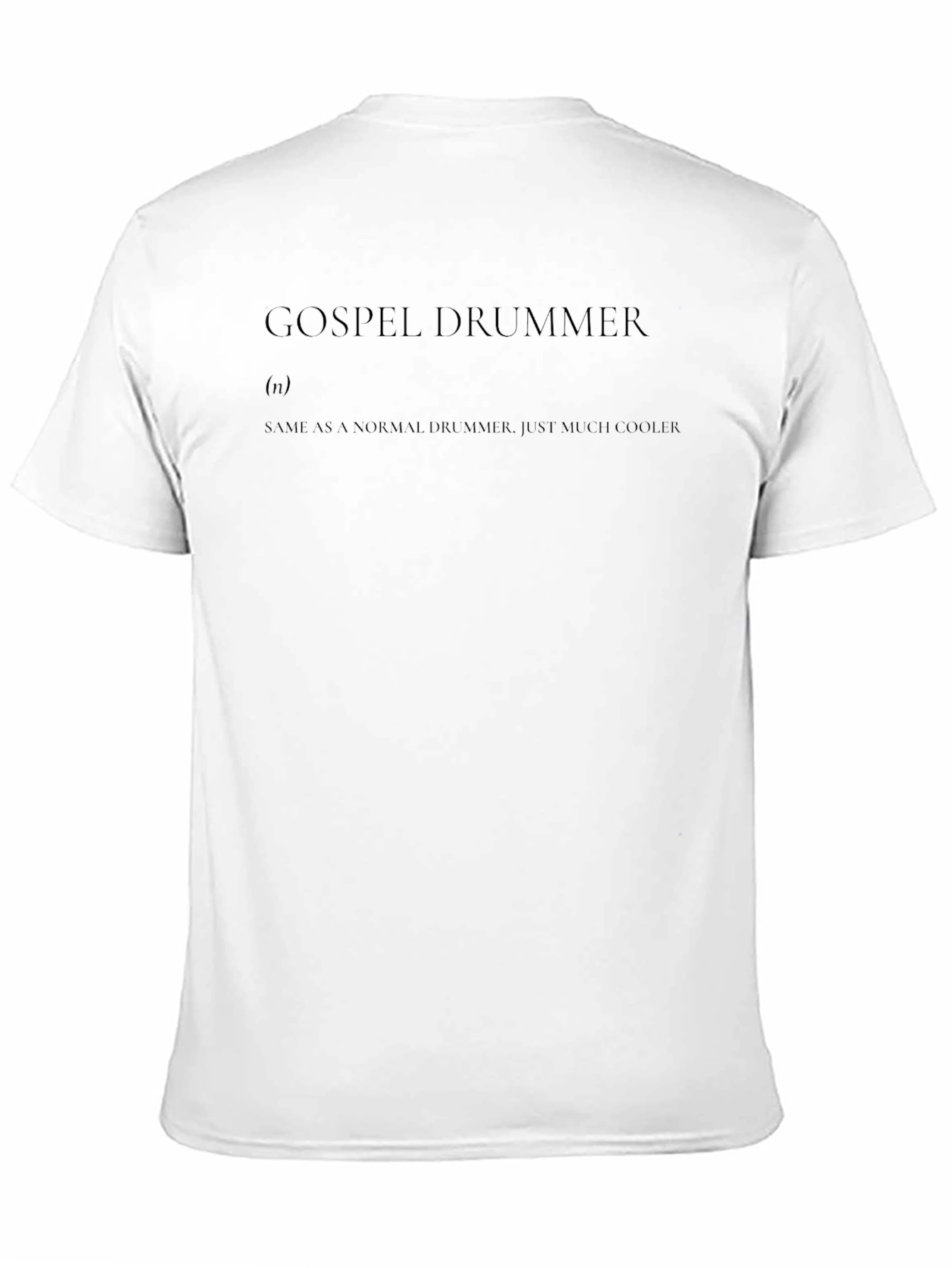 Gospel Drummer Definition Tee - Cool Christian Musician Shirt
