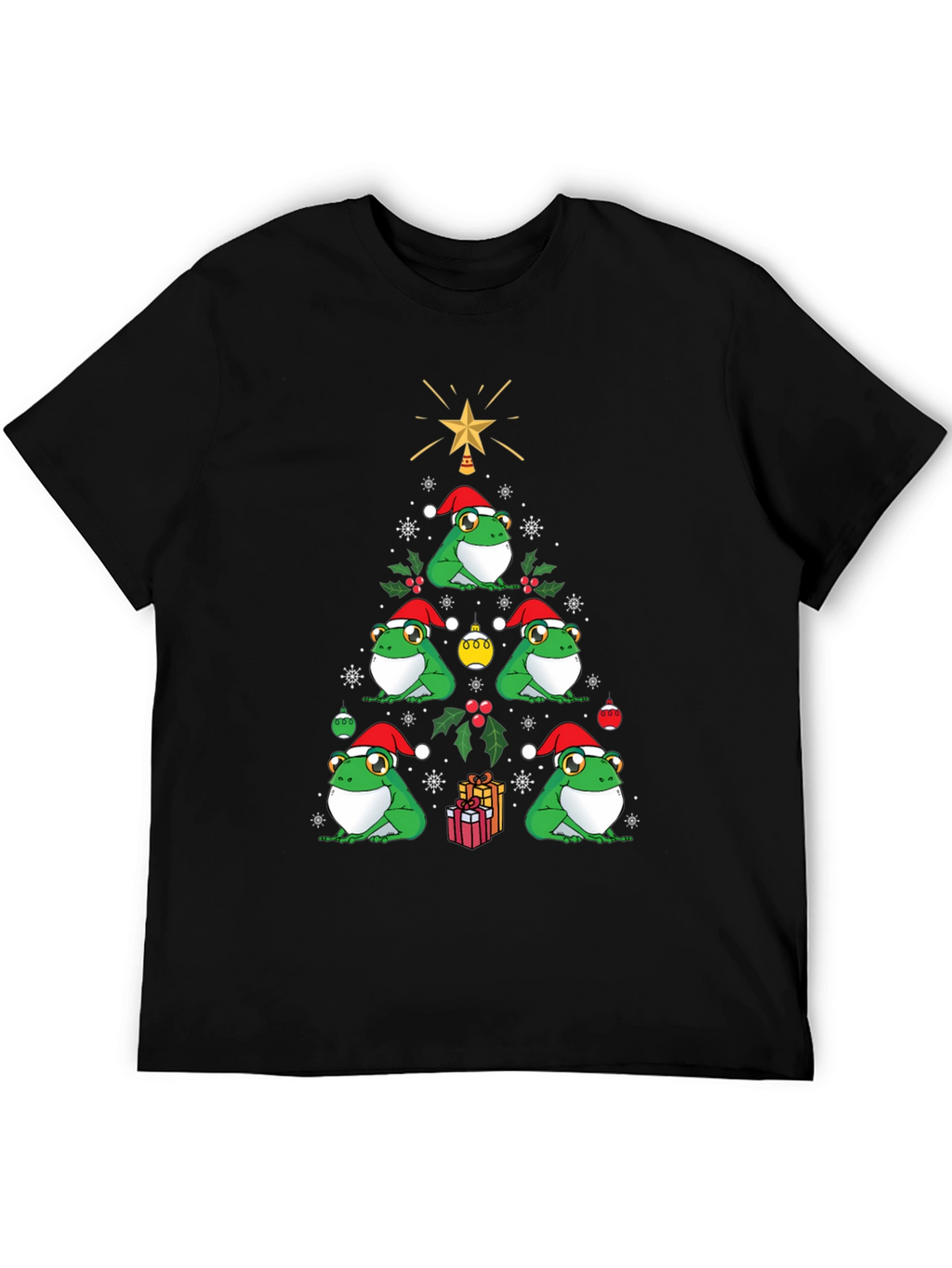 Christmas Frog Tree Graphic Tee
