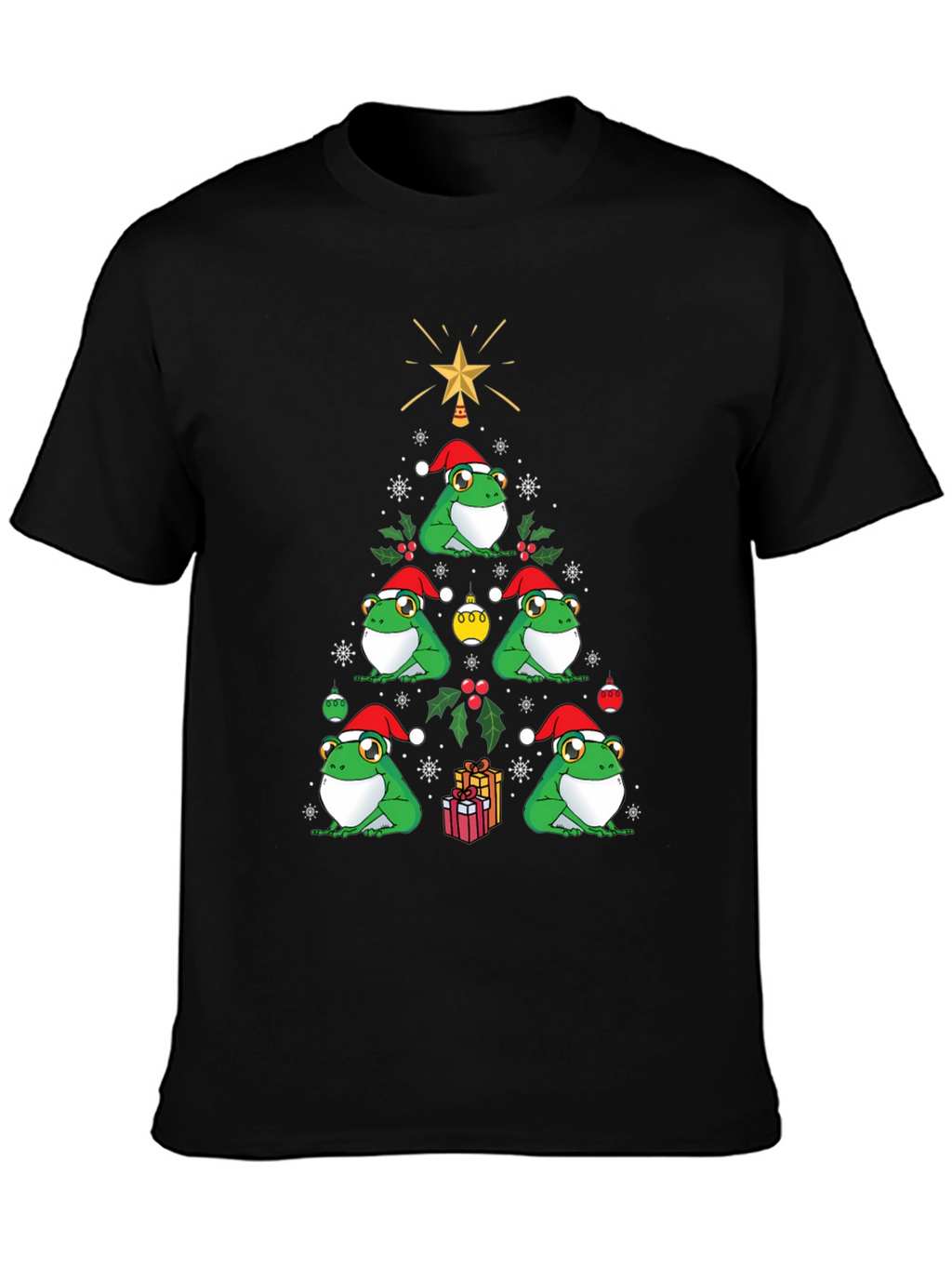 Christmas Frog Tree Graphic Tee
