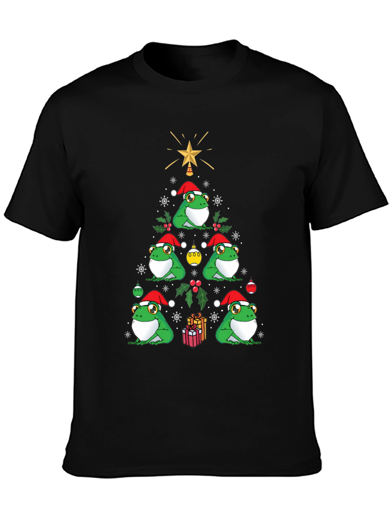 Christmas Frog Tree Graphic Tee
