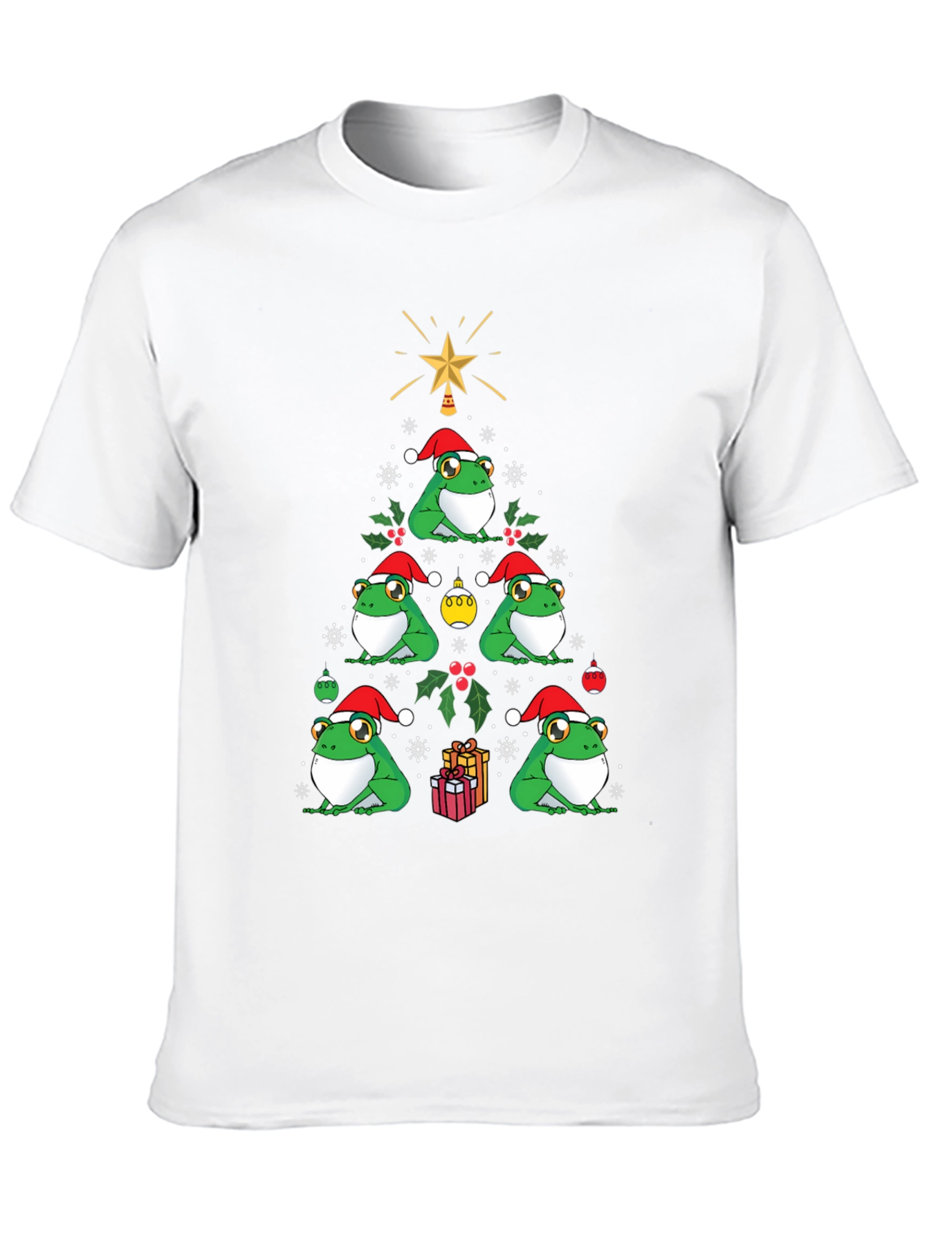 Christmas Frog Tree Graphic Tee