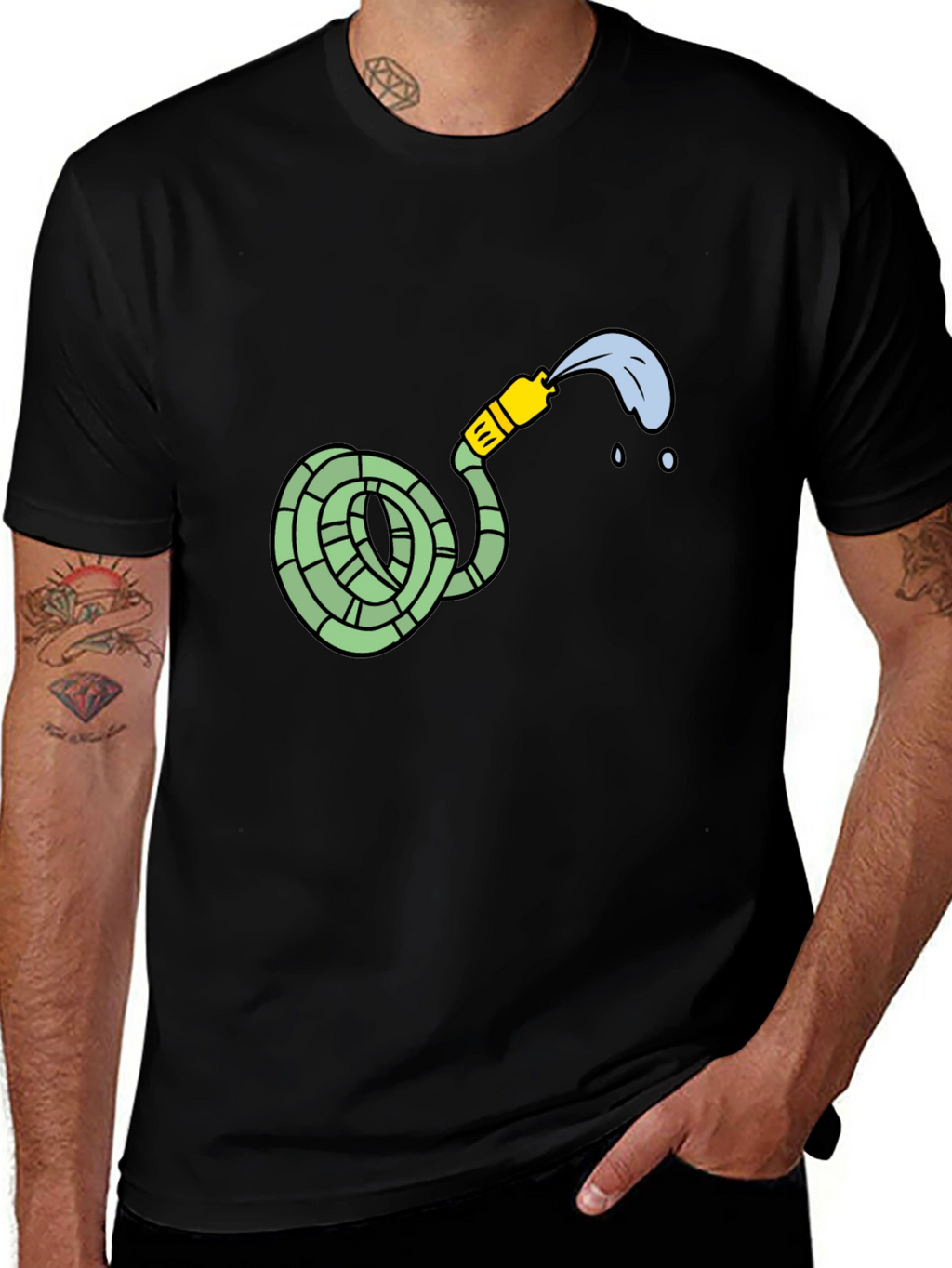 Garden Hose Graphic Tee - Casual Style