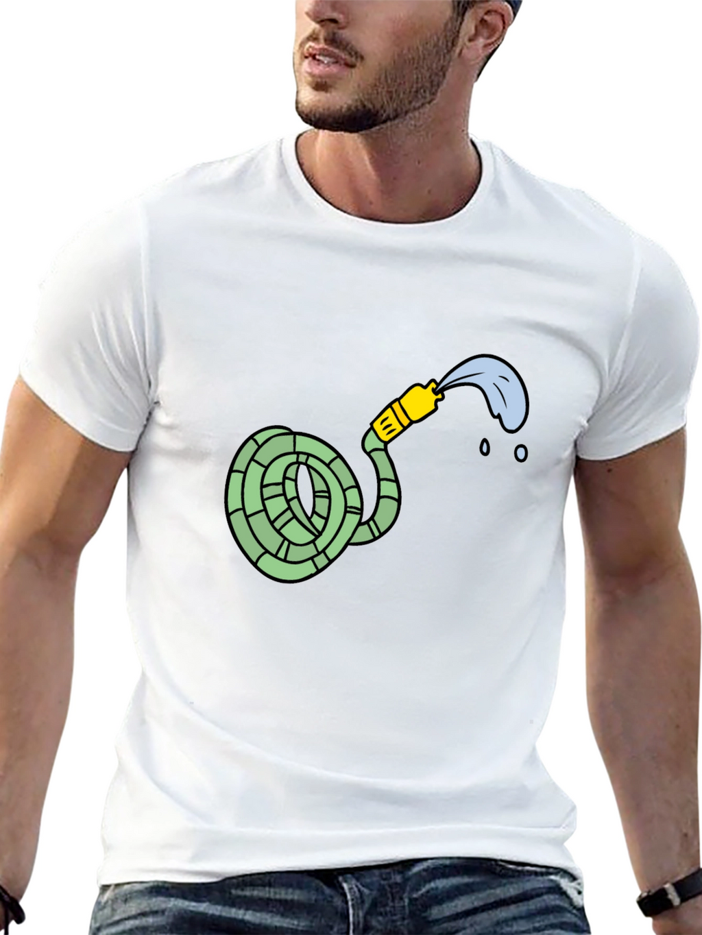 Garden Hose Graphic Tee - Casual Style