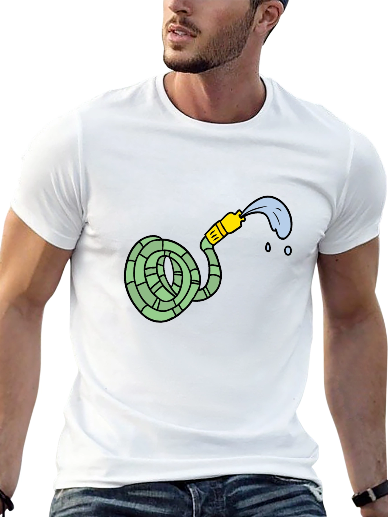 Garden Hose Graphic Tee - Casual Style