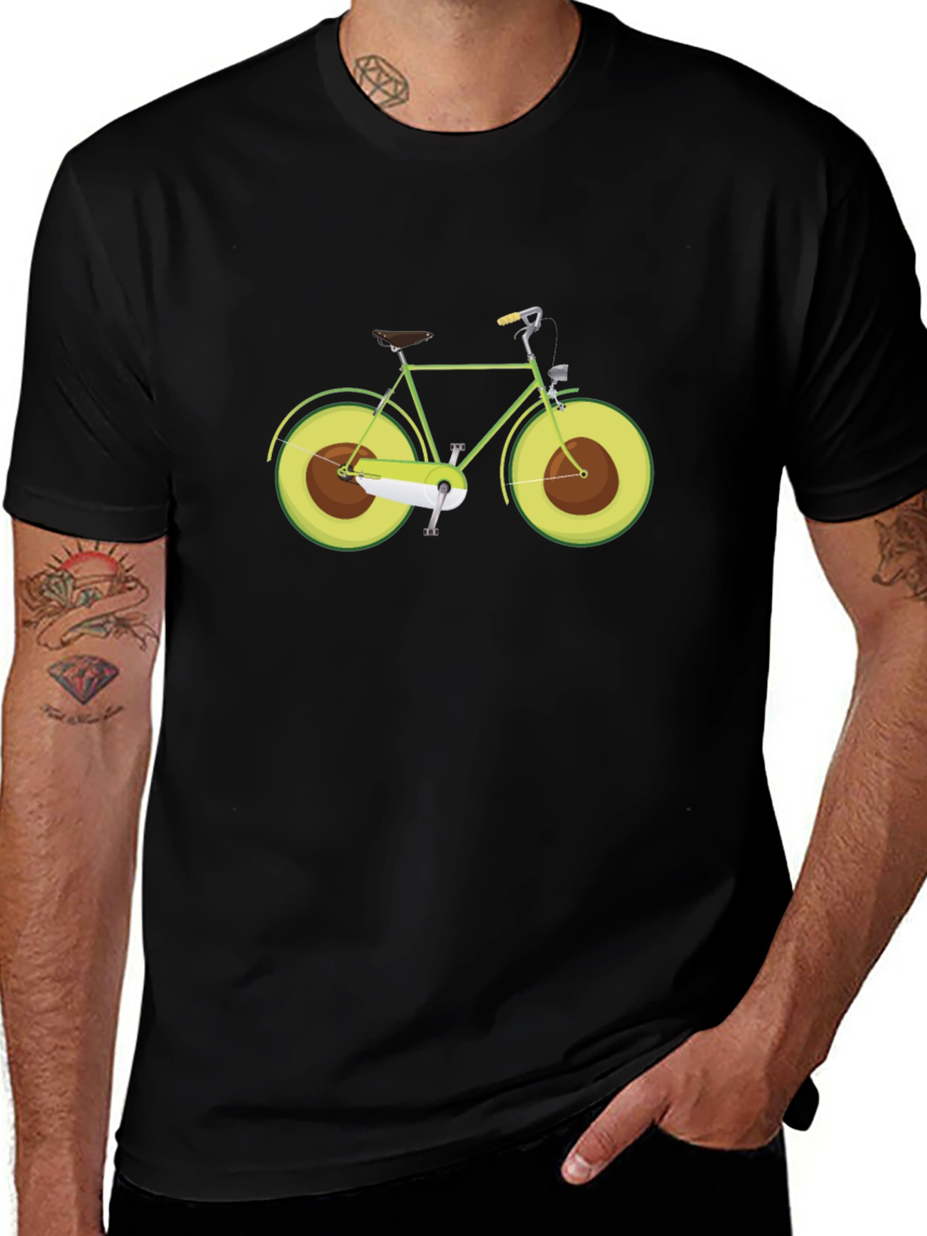 Avocado Bicycle Graphic Tee