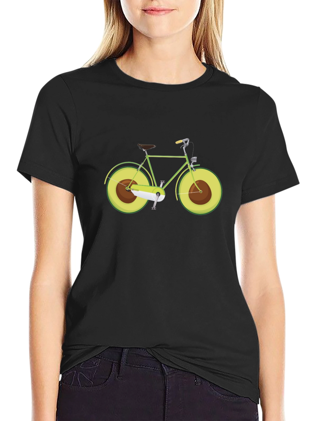 Avocado Bicycle Graphic Tee