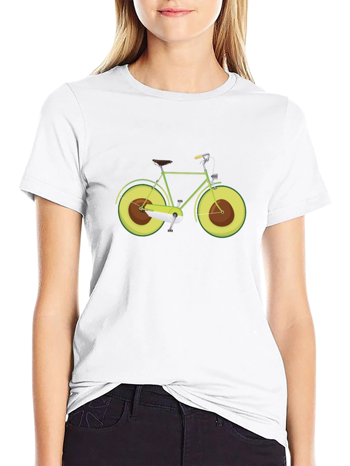 Avocado Bicycle Graphic Tee