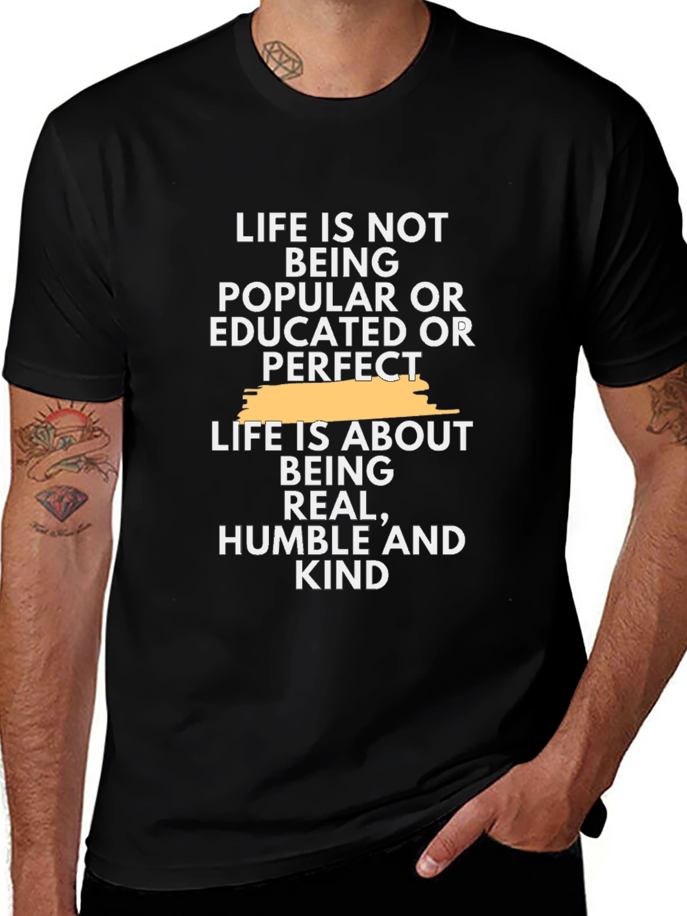 Inspirational Life Quote T-Shirt - Real Humble Kind
