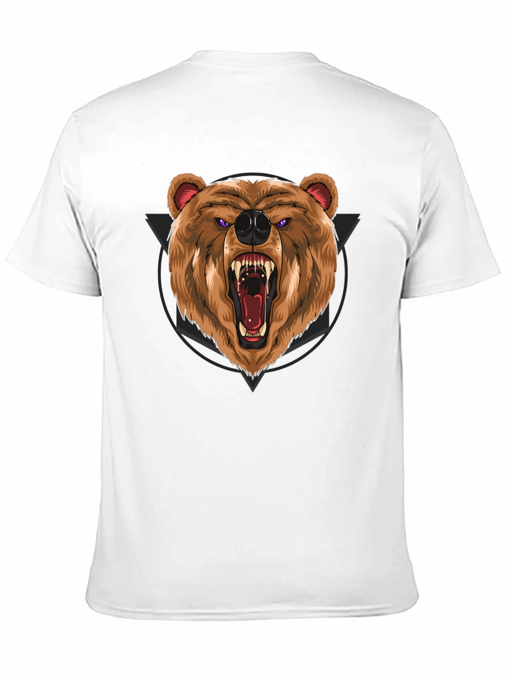 Roaring Bear Graphic Black T-Shirt