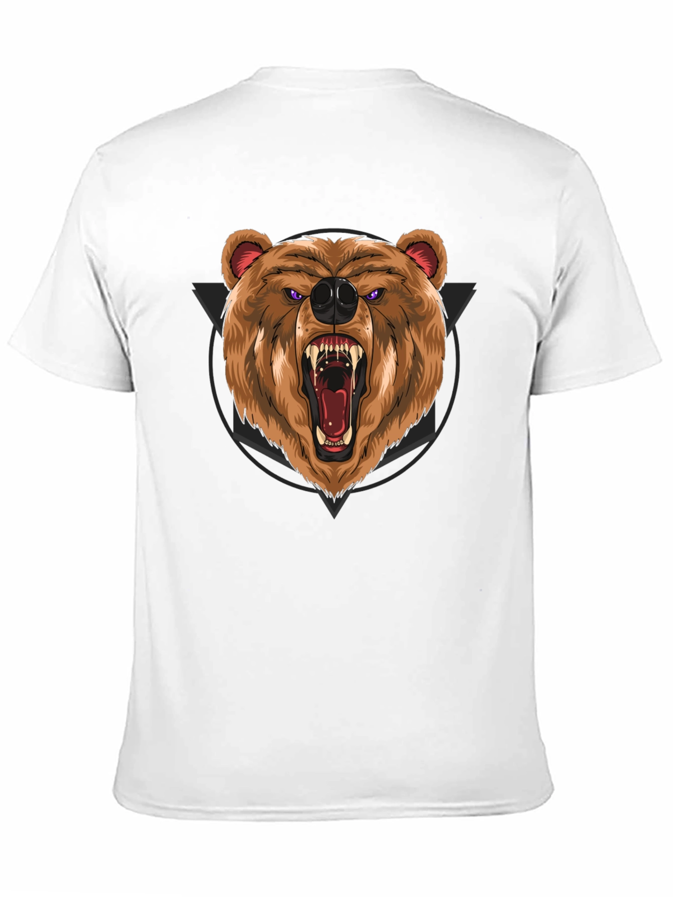 Roaring Bear Graphic Black T-Shirt
