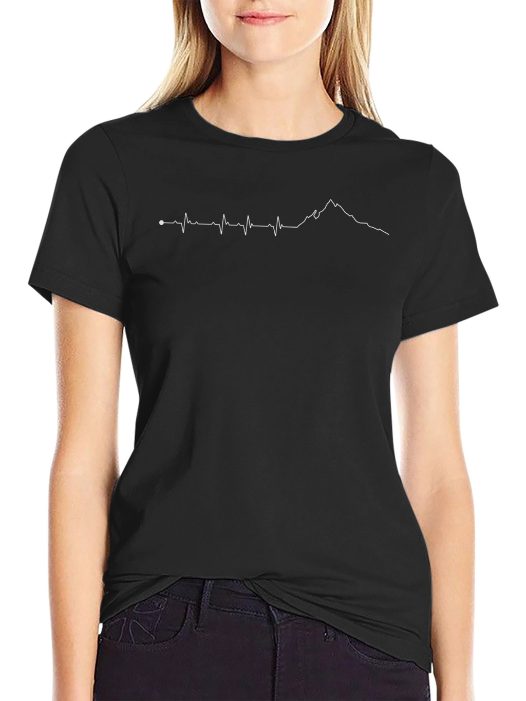 Mountain Heartbeat T-Shirt - Hiking Adventure Tee