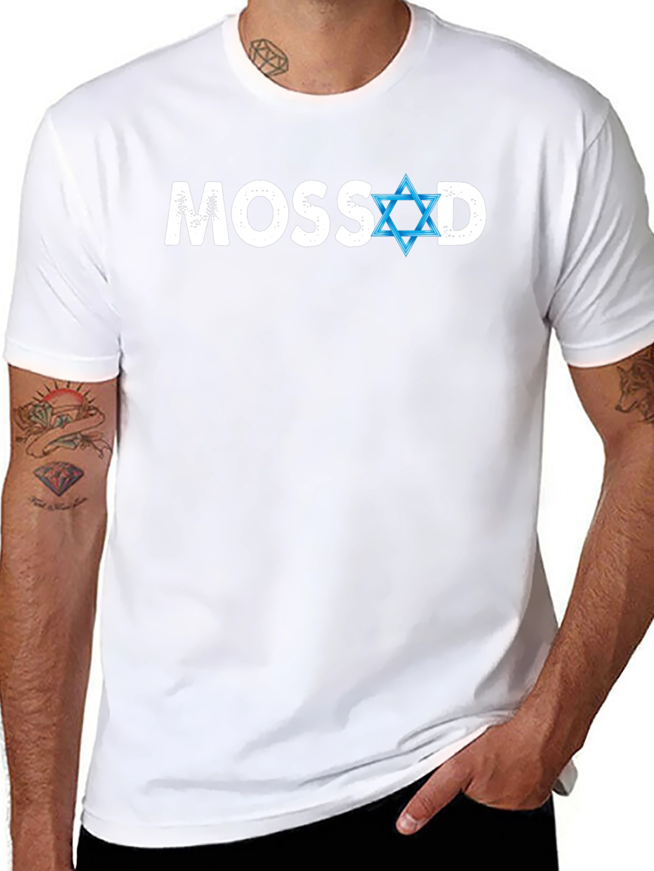 Mossad Star of David T-Shirt - Classic Black Tee