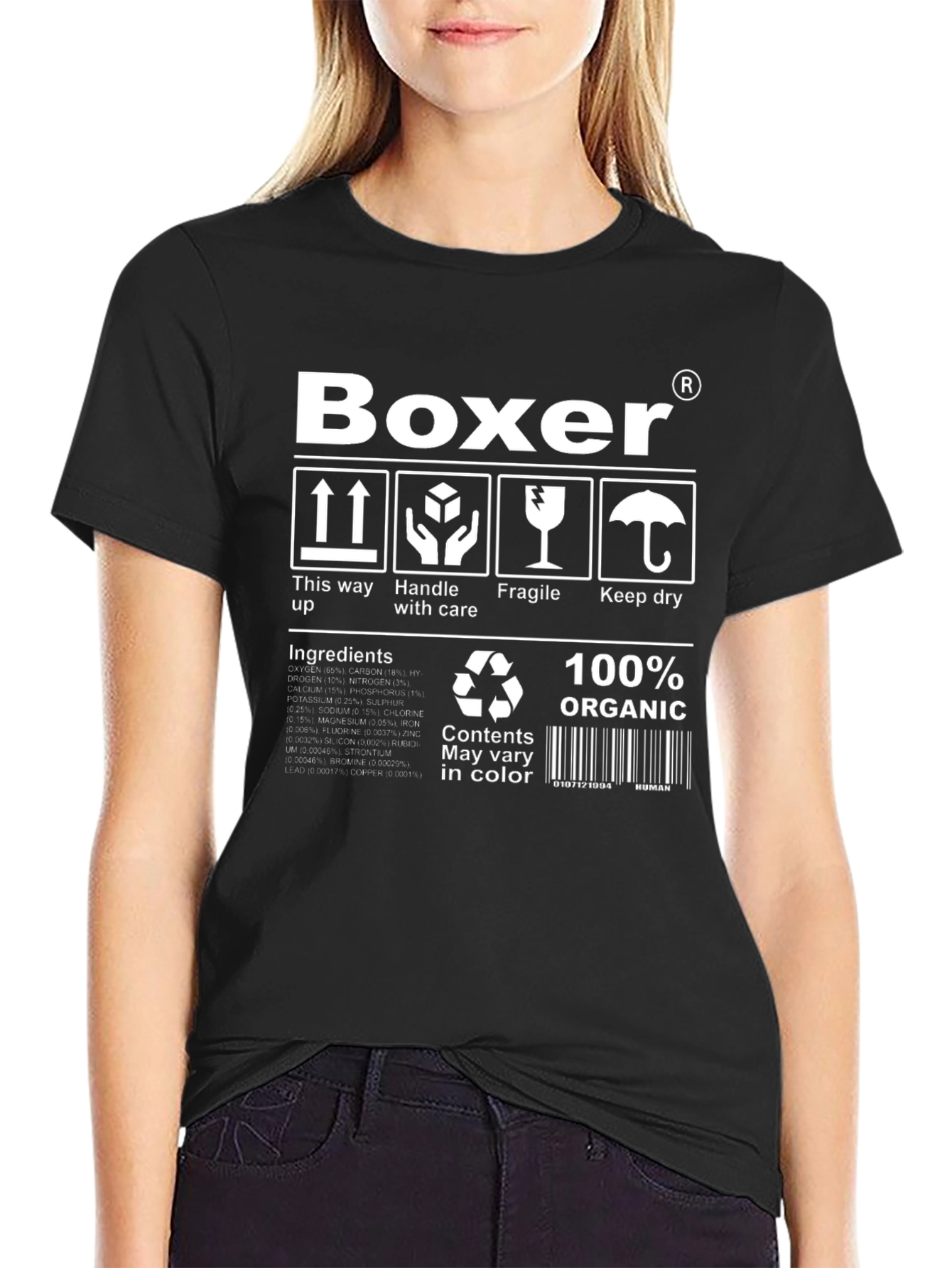 Boxer Organic T-Shirt - Handle with Care