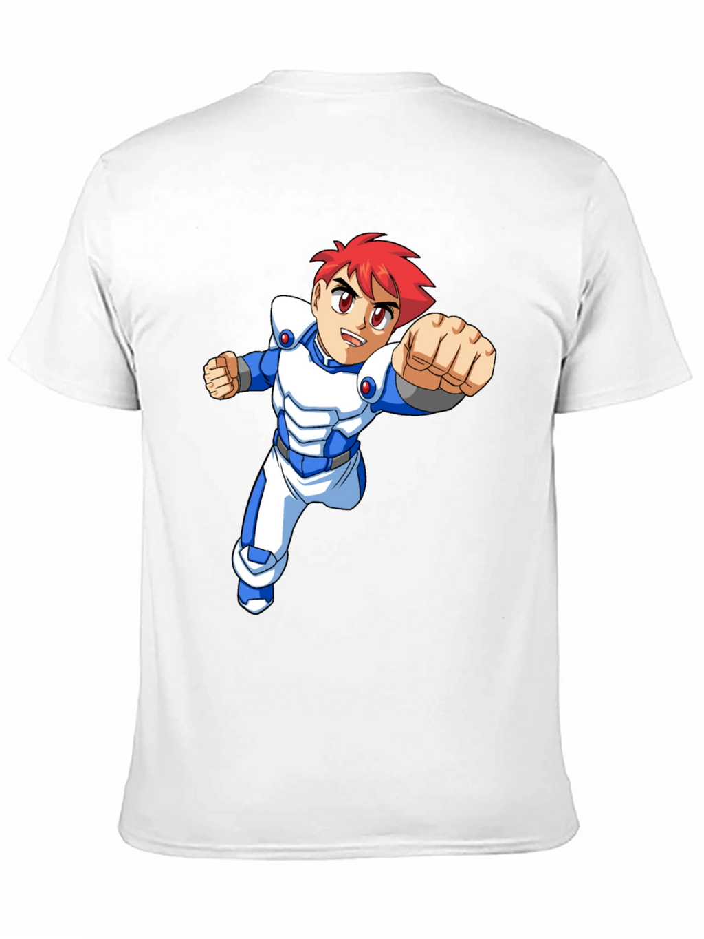 Retro Anime Graphic Tee - Black Cotton T-Shirt