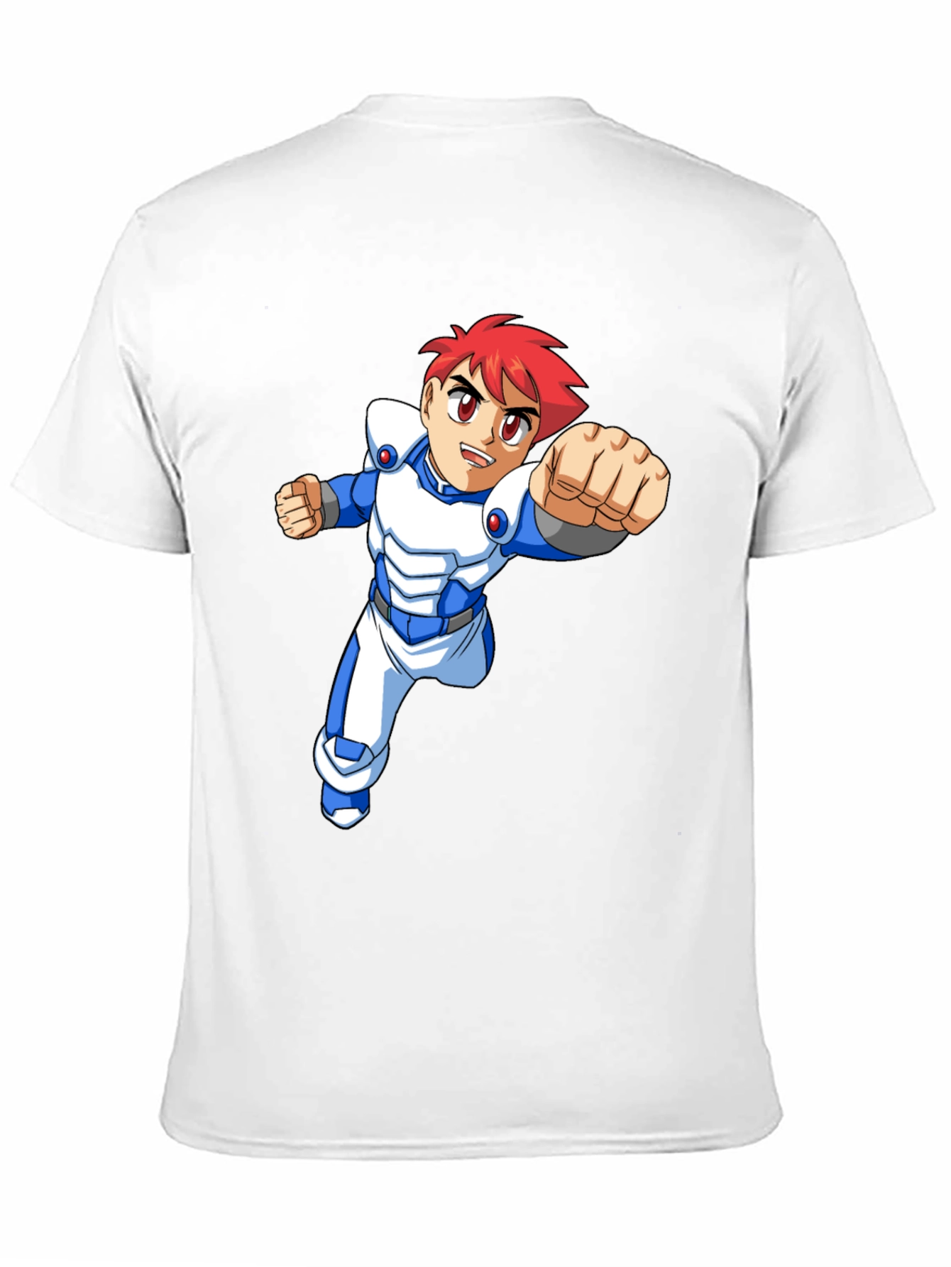 Retro Anime Graphic Tee - Black Cotton T-Shirt
