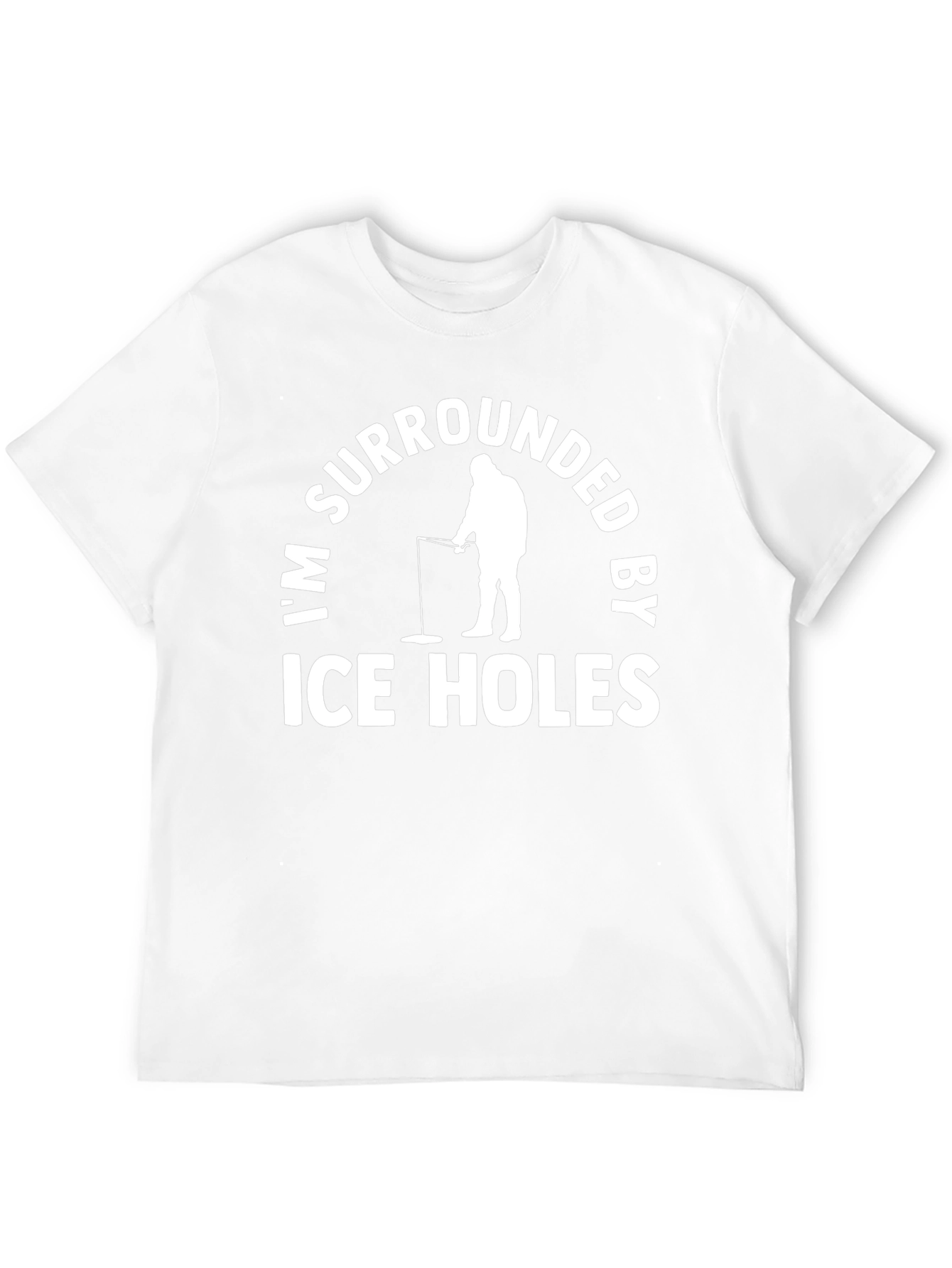 Im Surrounded By Ice Holes Black T-Shirt