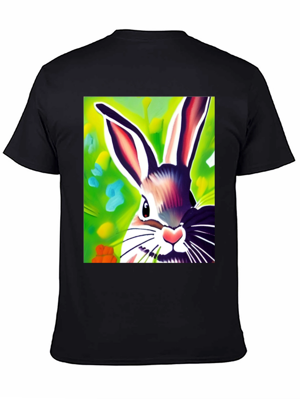 Vibrant Bunny Graphic Tee - Unisex Cotton Shirt