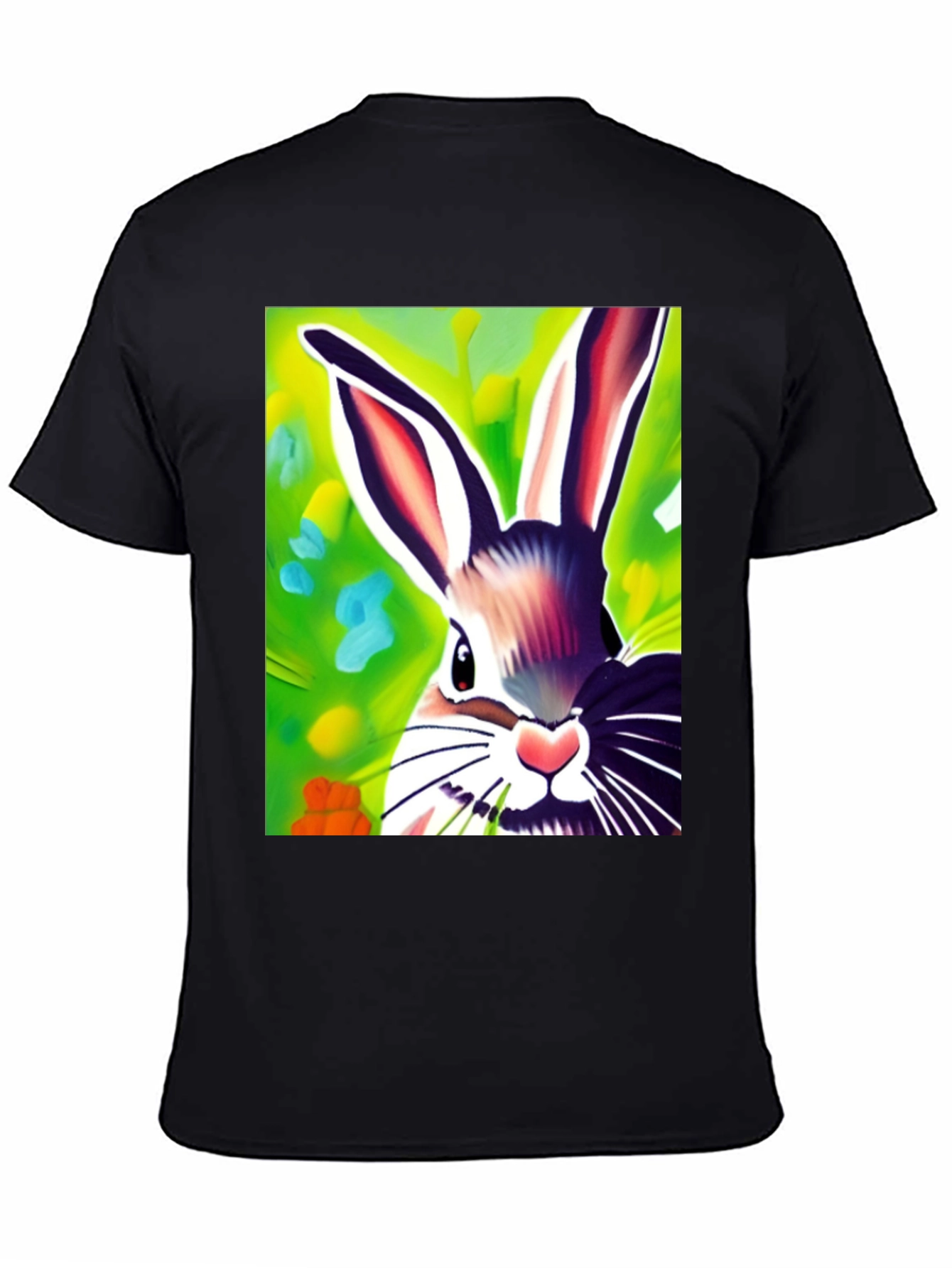 Vibrant Bunny Graphic Tee - Unisex Cotton Shirt