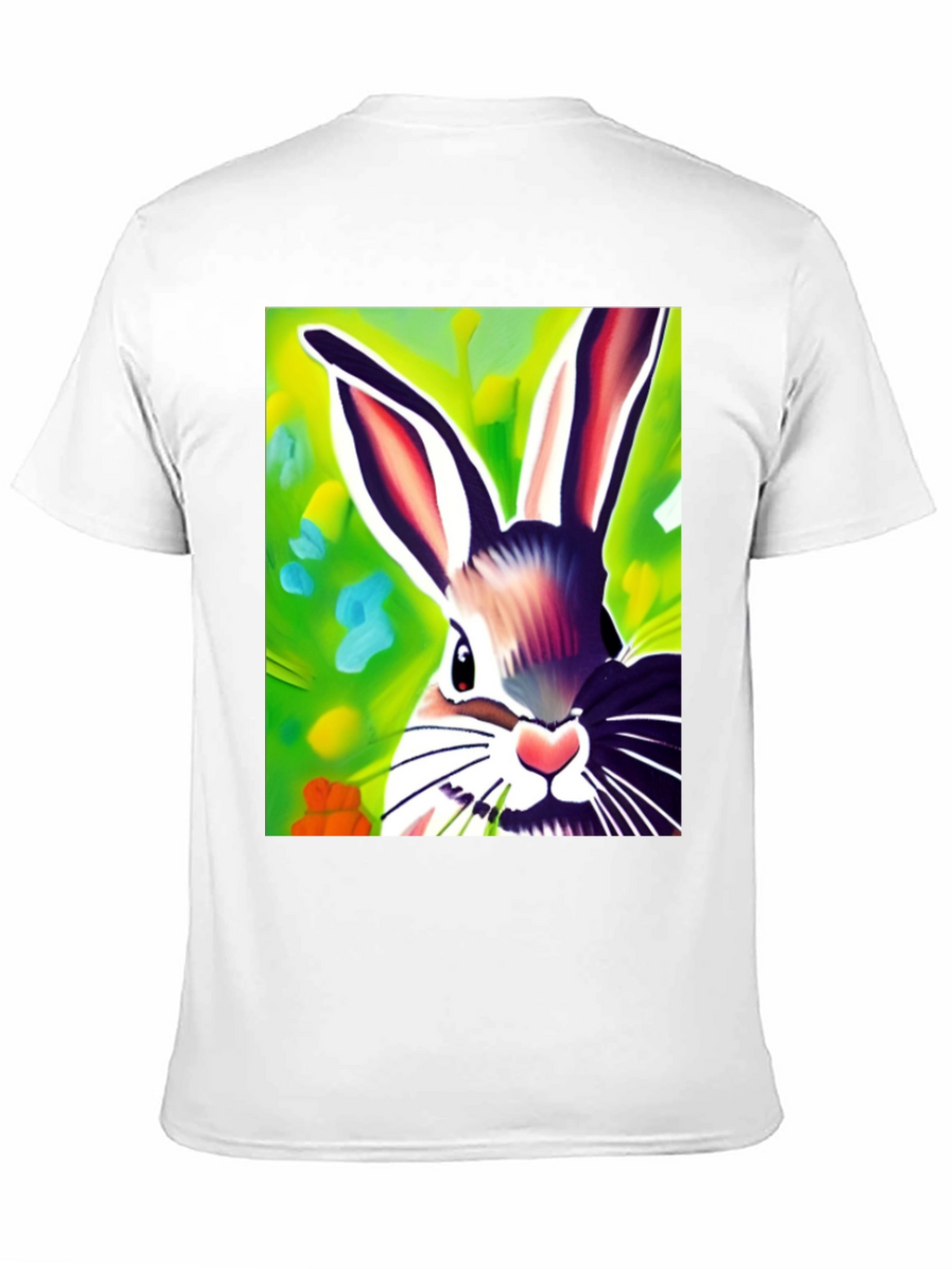 Vibrant Bunny Graphic Tee - Unisex Cotton Shirt