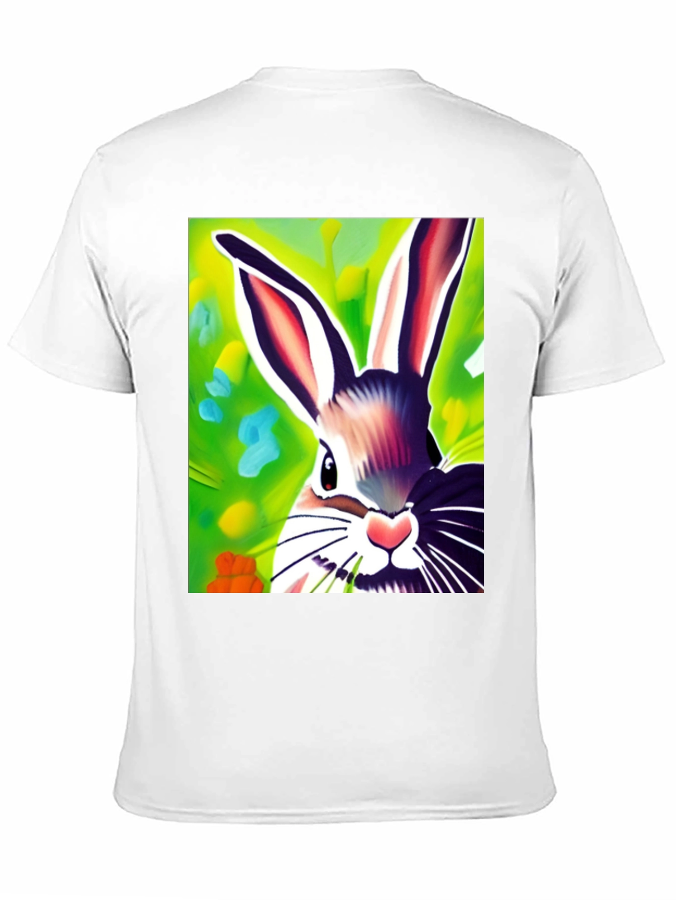 Vibrant Bunny Graphic Tee - Unisex Cotton Shirt
