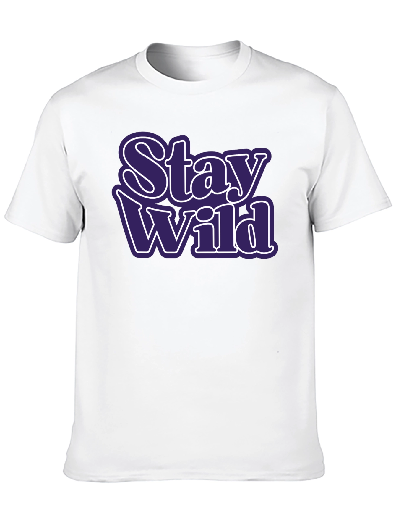 Stay Wild Graphic Tee - Trendy Black T-Shirt