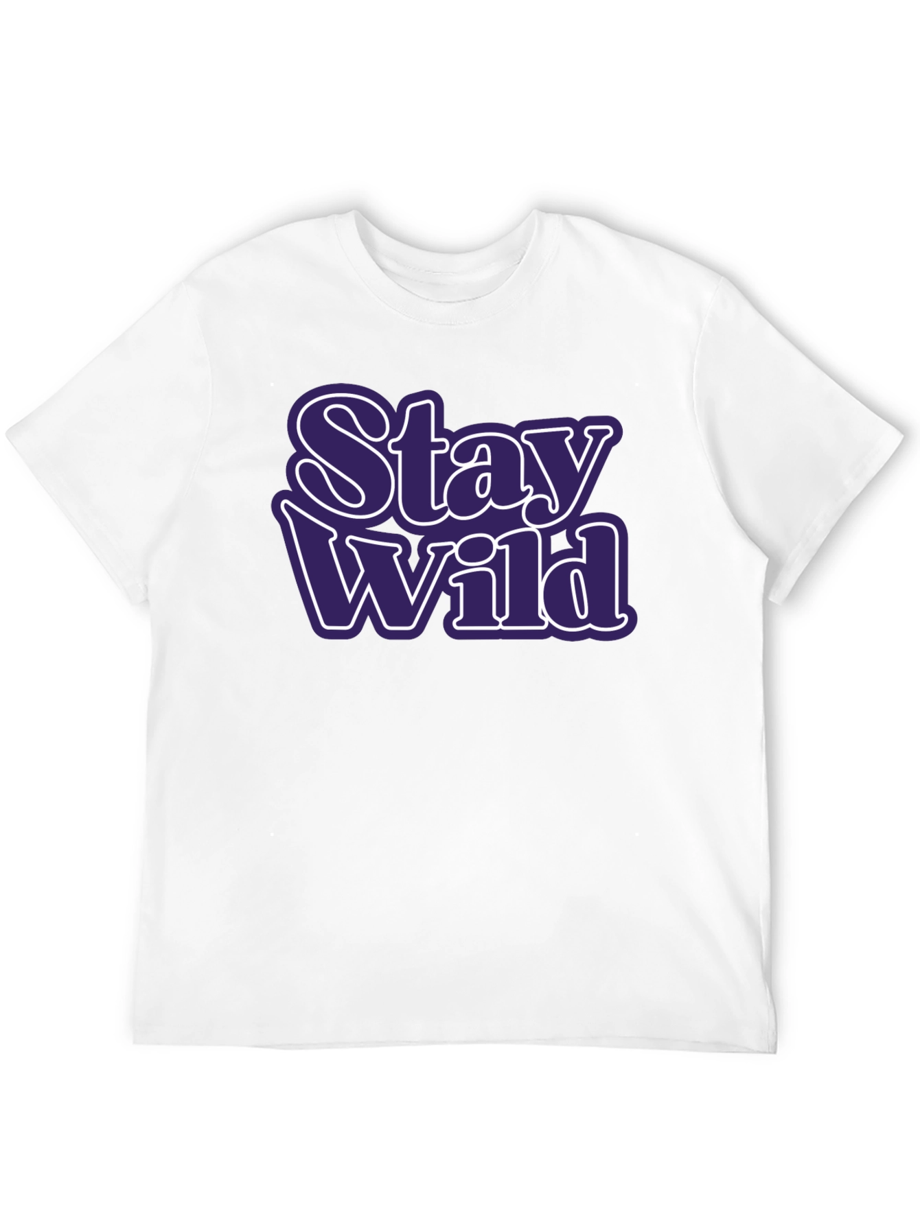 Stay Wild Graphic Tee - Trendy Black T-Shirt
