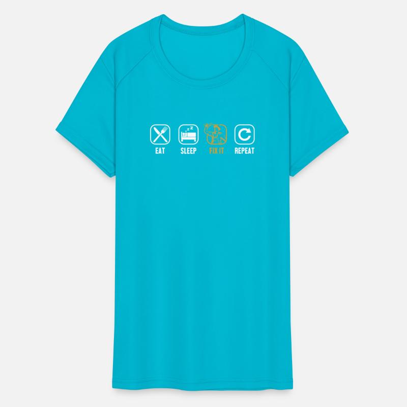 Eat Sleep Fix It Repeat Mechatronics Engineer