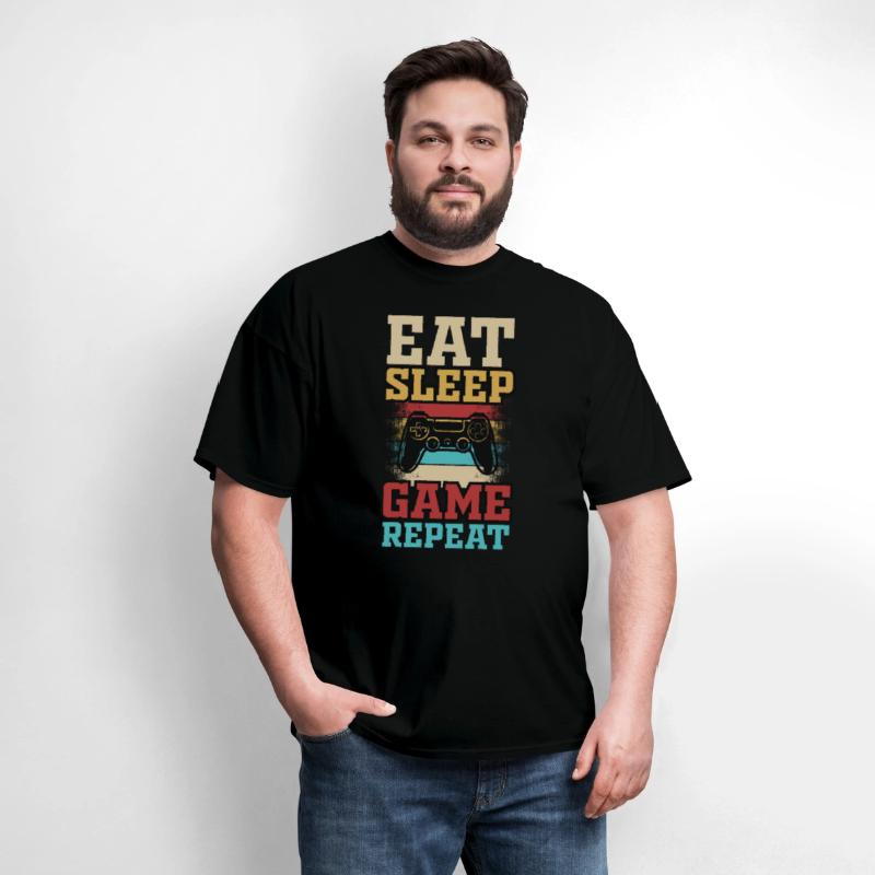 Eat Sleep Game Repeat Gaming Controller Video Game