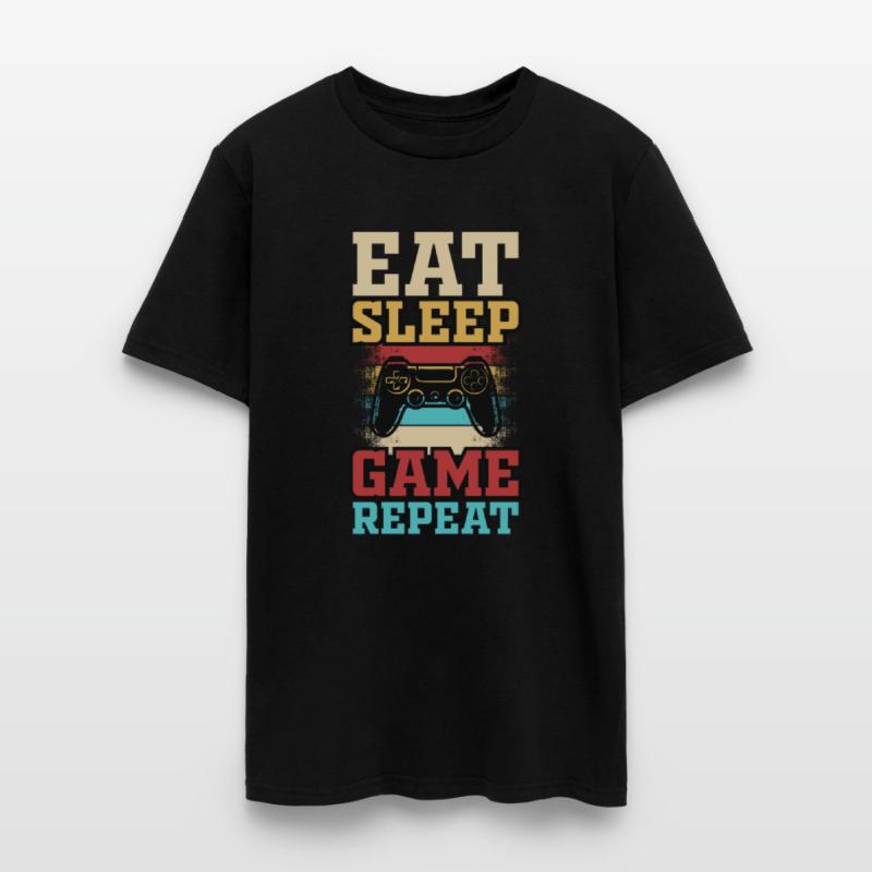 Eat Sleep Game Repeat Gaming Controller Video Game