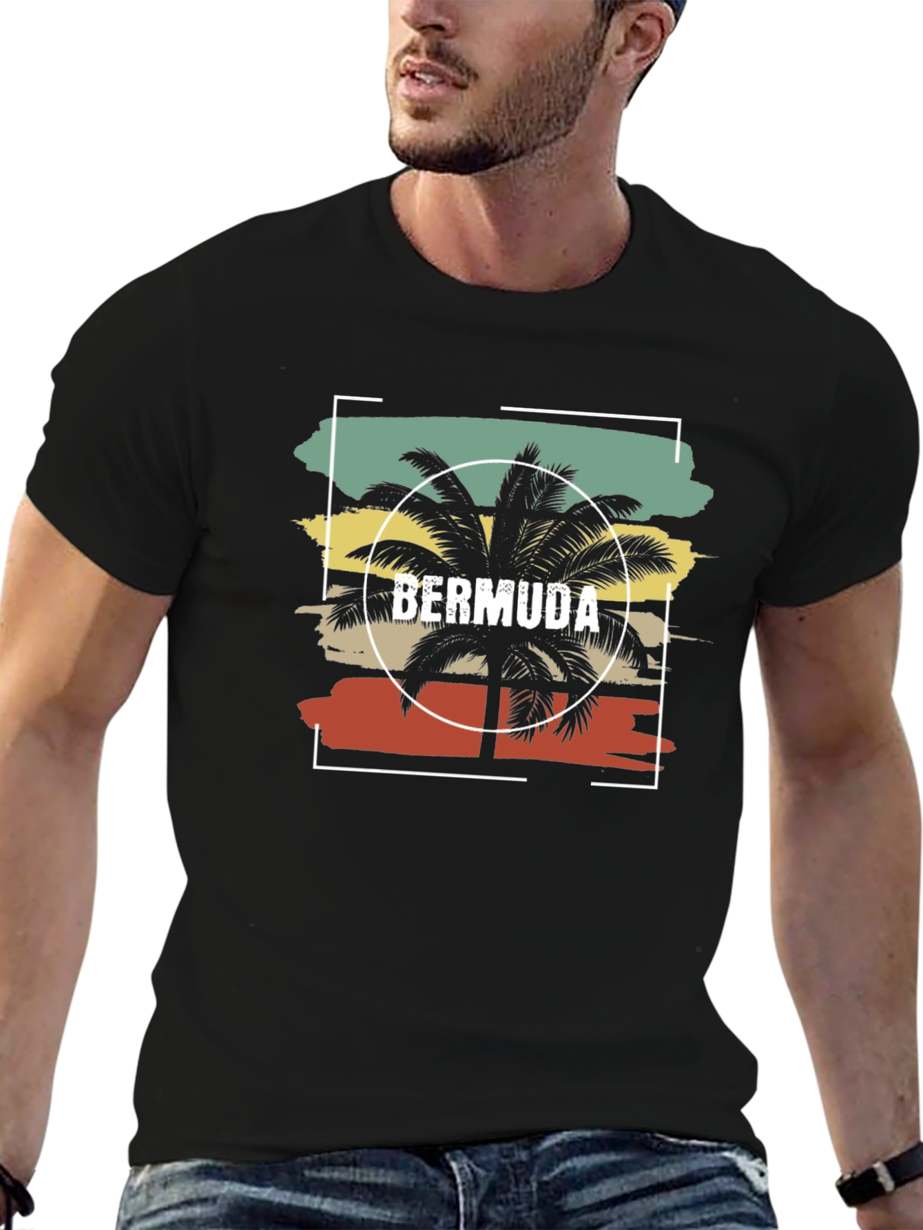 Bermuda Palm Tree Graphic Tee