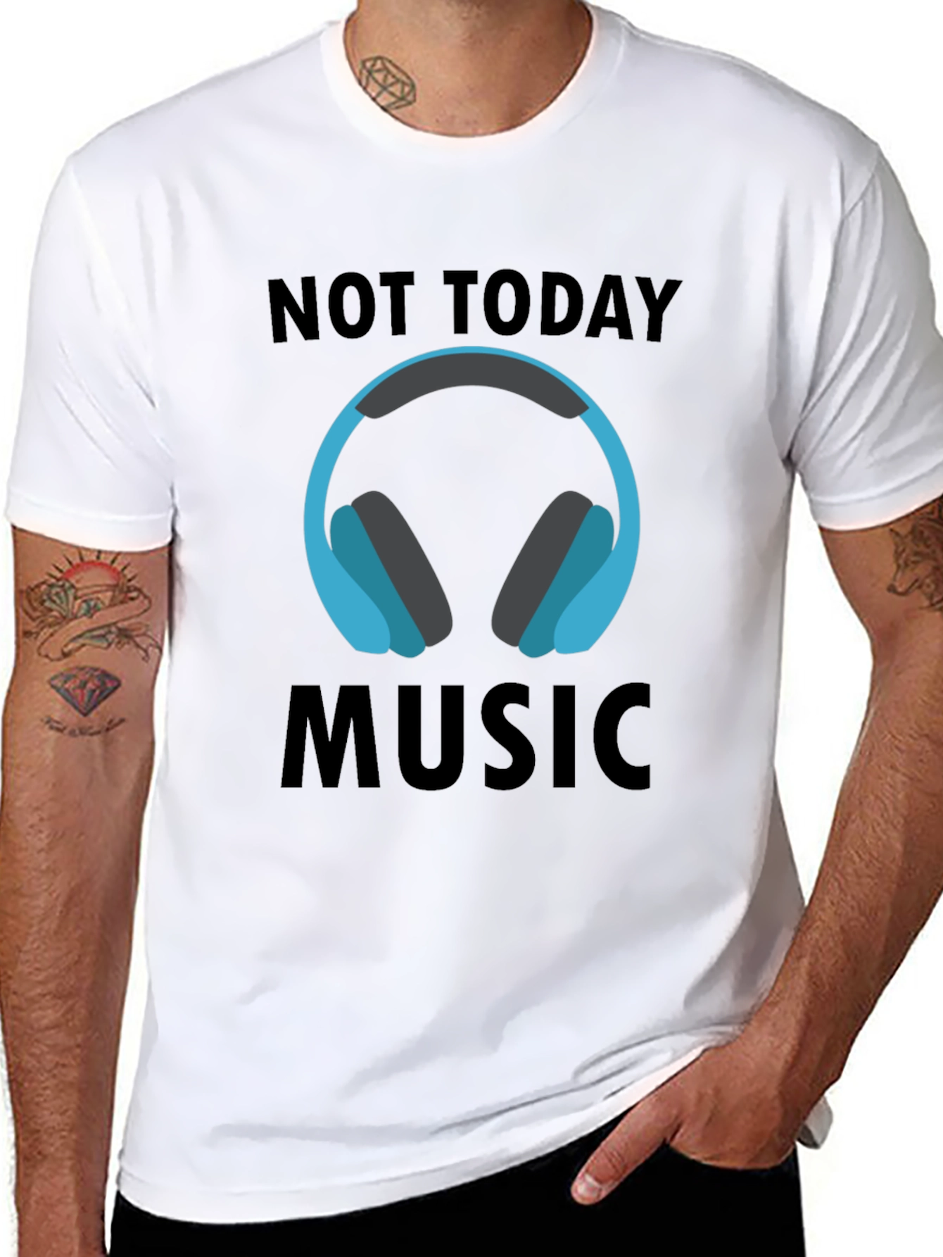 Not Today Music Tee - Stylish Graphic T-Shirt