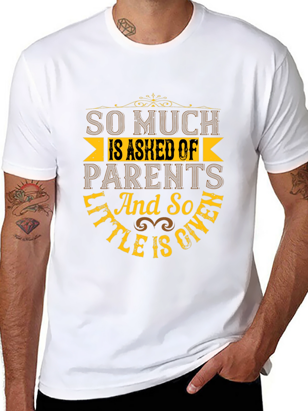 So Much Is Asked Of Parents Black T-Shirt