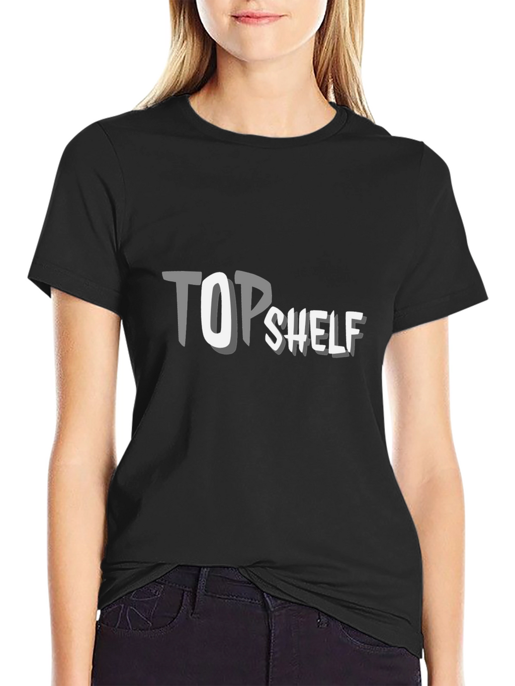 Top Shelf Graphic Tee - Stylish Mens Black T-Shirt