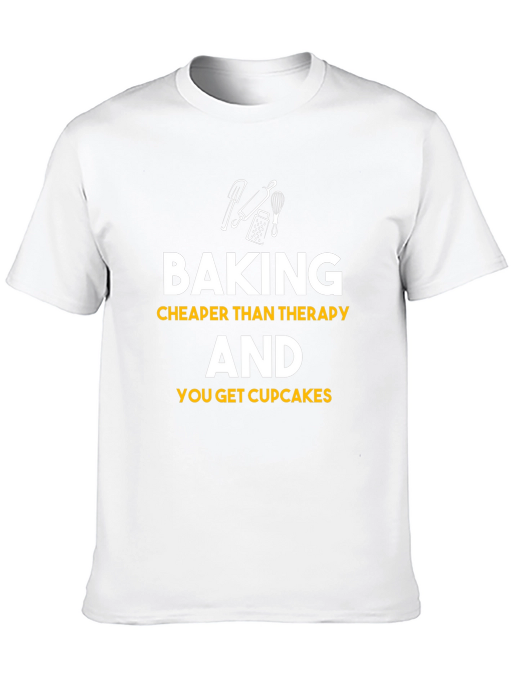 Baking Cheaper Than Therapy Black Graphic Tee