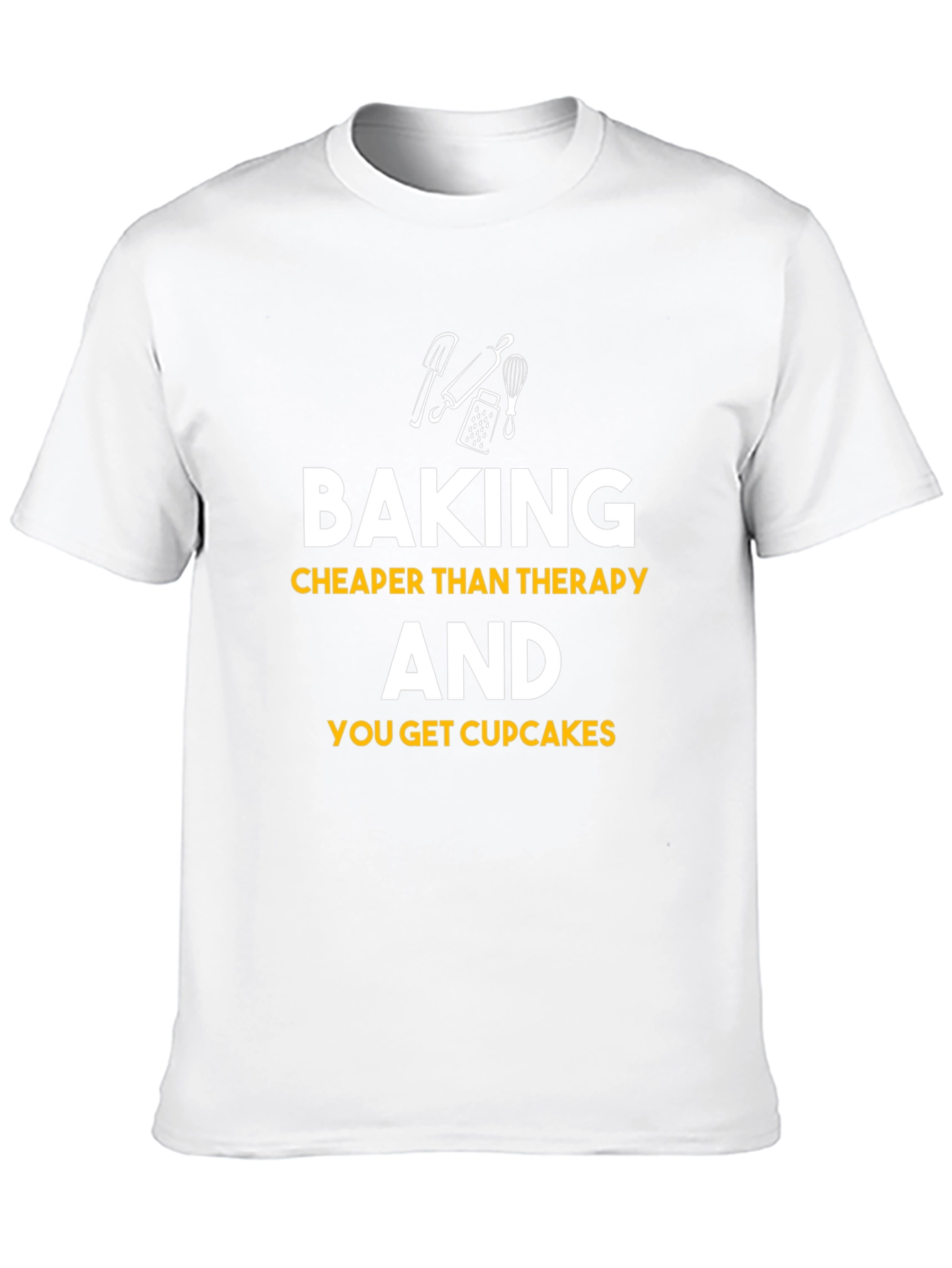 Baking Cheaper Than Therapy Black Graphic Tee
